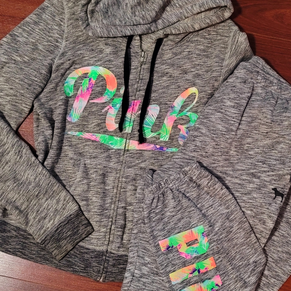 VS PINK floral set